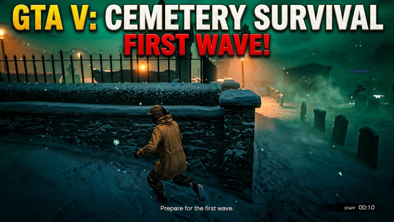 Grand Theft Auto V cemetery survival