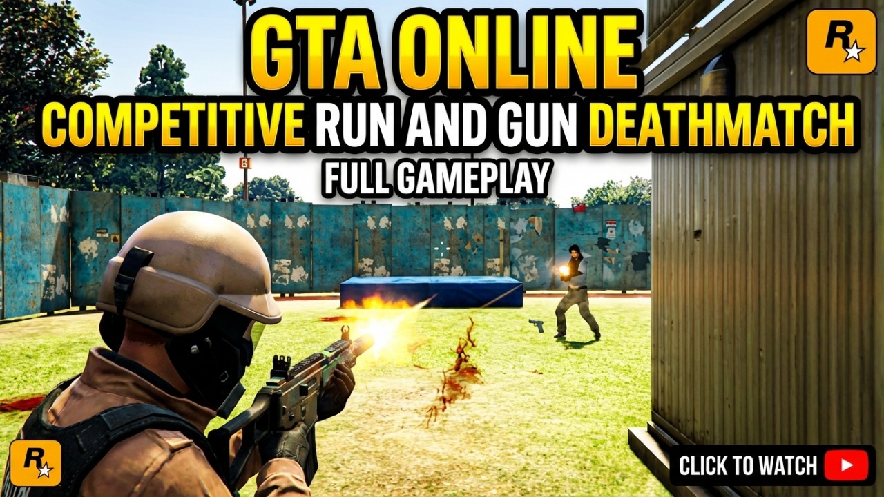 GTA Online: Competitive Run and Gun Deathmatch Full Gameplay