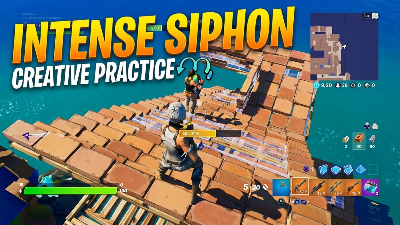 Fortnite Chapter 2: Intense Siphon Matches & Creative Practice