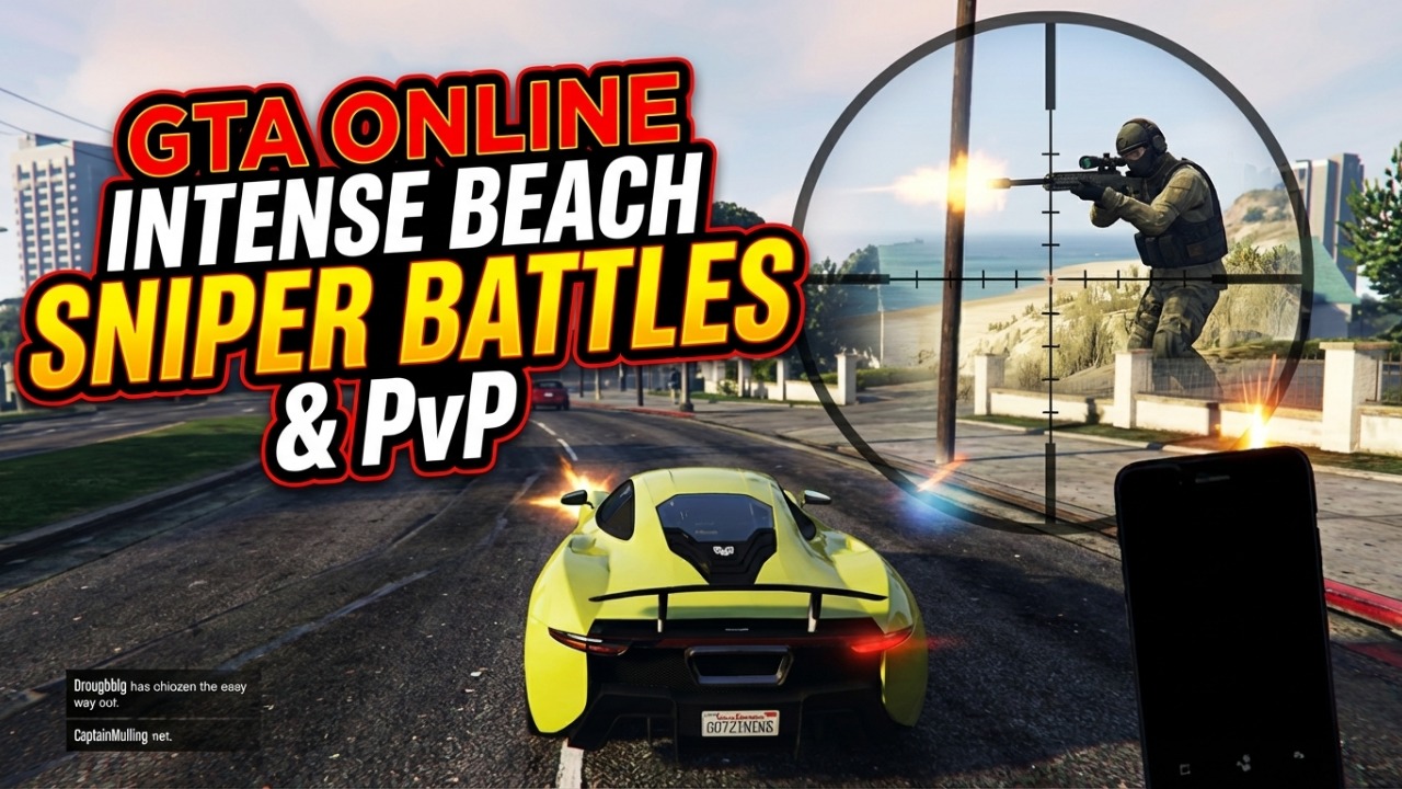 GTA Online: Intense Beach Sniper Battles & PvP