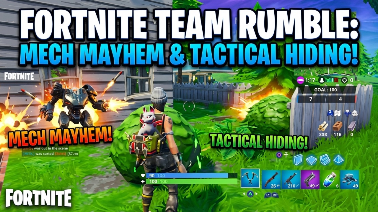 Fortnite Team Rumble: Mech Mayhem & Tactical Hiding!