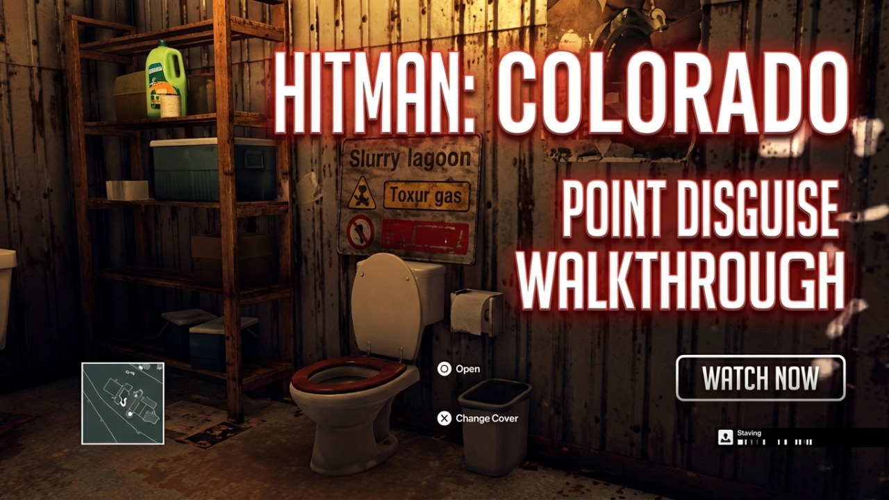 HITMAN: Colorado - Point man disguise walkthough