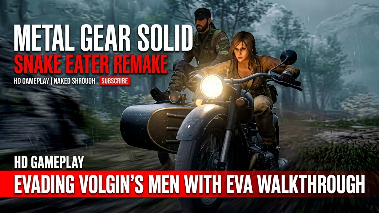 Metal Gear Solid Snake Eater Remake: Evading Volgins Men With Eva Walkthrough