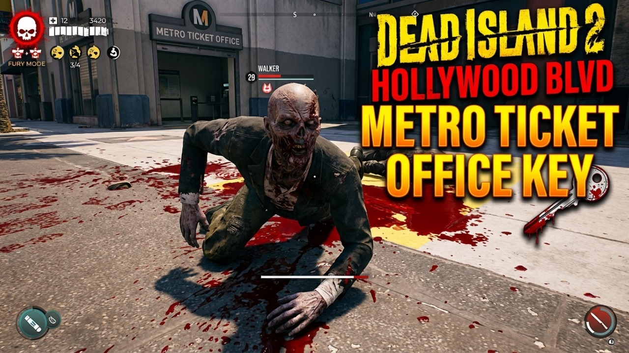Dead Island 2: Hollywood Blvd |  Metro Ticket Office  Key Location