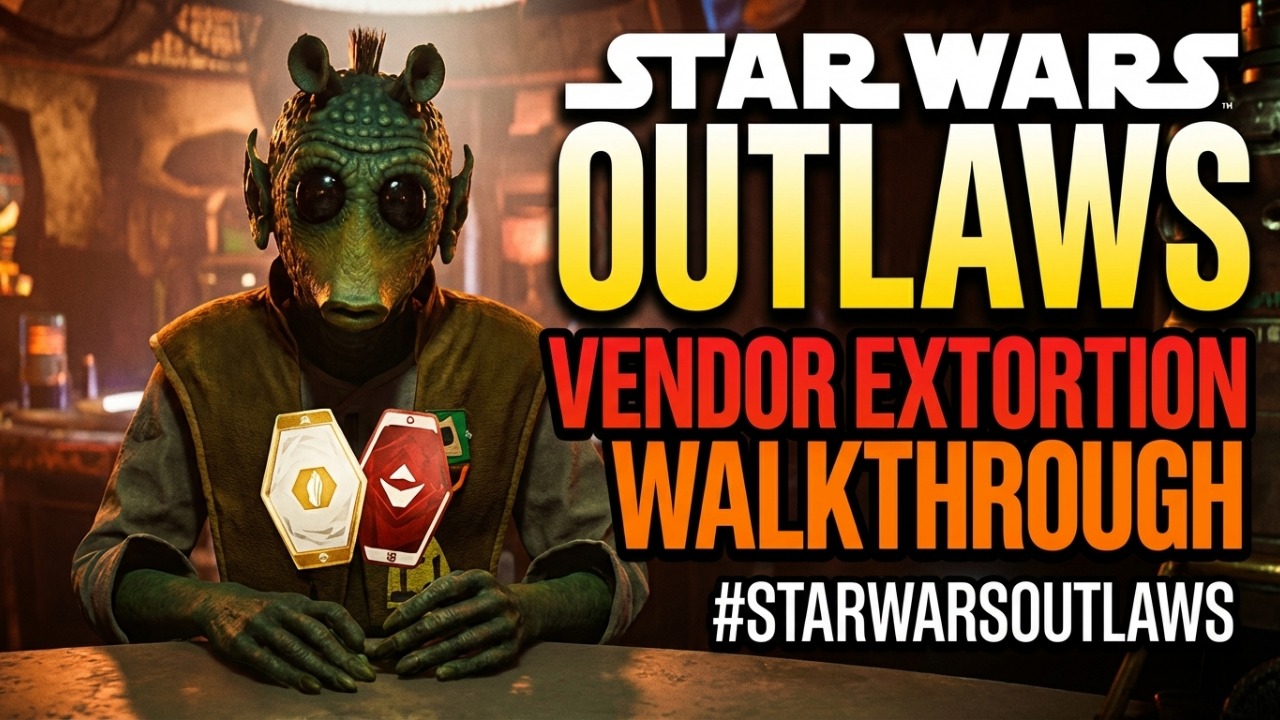 Star Wars: Outlaws | Vendor Extortion Walkthrough #starwarsoutlaws