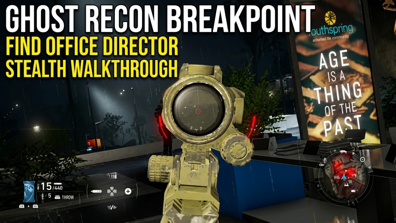 Ghost Recon Breakpoint - Find Office Director Stealth  Walkthrough
