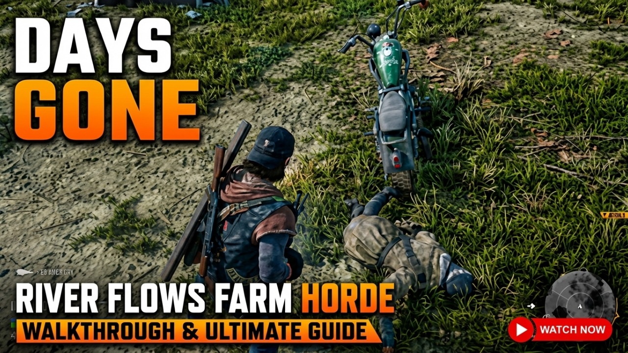 DAYS GONE: River Flows Farm Horde Walkthrough