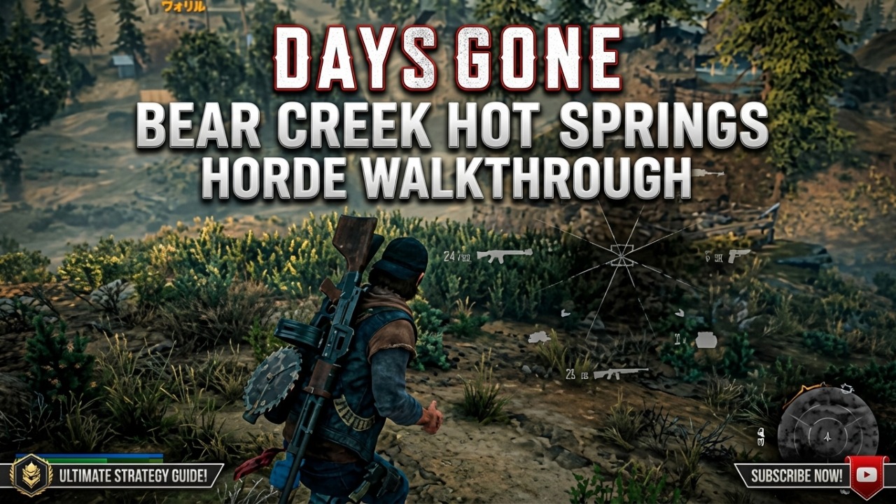 DAYS GONE - Bear Creek Hot Springs Horde Walkthrough