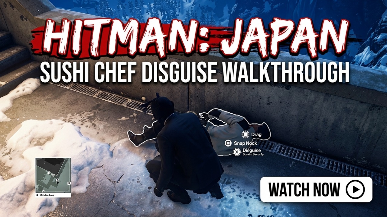 HITMAN: Japan - Sushi Chef disguise walkthrough